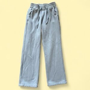 Dusty Blue CRZ Yoga High Rise Wide Leg Sweat Pants